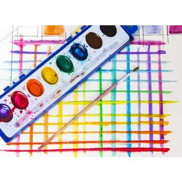 Color Swell Bulk Watercolors Paint Pack with Wood Brushes - 36 Watercolor Sets with 8 Washable Colors Each - Perfect for Kids, Classrooms, Parties, Students, Donations, Party Favors, All Ages