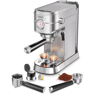 Gevi Espresso Machine with Portafilter and Milk Frother