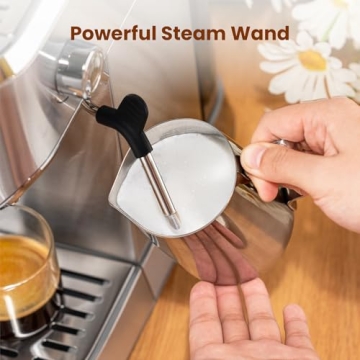 Gevi Espresso Machine with Portafilter and Milk Frother