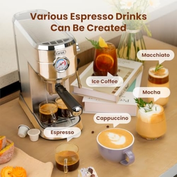 Gevi Espresso Machine with Portafilter and Milk Frother