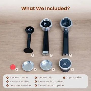 Gevi Espresso Machine with Portafilter and Milk Frother