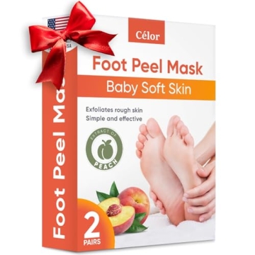 Foot Peel Mask (2 Pairs) - Foot Mask for Baby Soft Skin - Remove Dead Skin, Dry, Cracked Feet & Call...