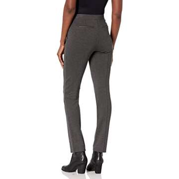 Rafaella Missy Slim Ponte Dress Pants For Women, Pull-On Waistband, 30.5” Inseam, Stretch, Comfort...