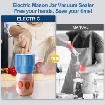 LOVE MOMENT Electric Mason Jar Vacuum Sealer Kit - Easy Food Storage Solution