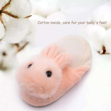 Cute Toddler Girls Unicorn Tie Dye Fuzzy Slippers