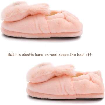 Cute Toddler Girls Unicorn Tie Dye Fuzzy Slippers