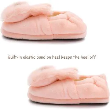 Cute Toddler Girls Unicorn Tie Dye Fuzzy Slippers