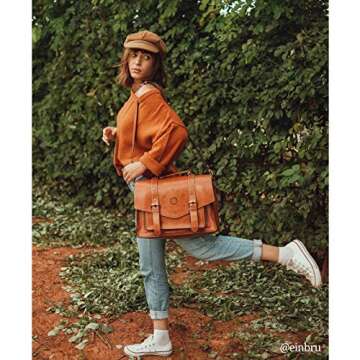 Stylish ECOSUSI Vegan Leather Backpack for Women - Ultimate Work & Travel Bag