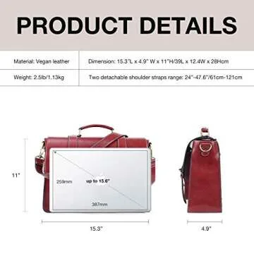 Chic ECOSUSI Vegan Leather Backpack for Women