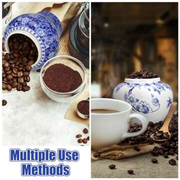 Hushee Small Blue and White Vase Porcelain Vases Blue Chinoiserie Decor Porcelain Ginger Jars for Home Decor Chinoiserie Decor for Bedroom Table Accent Shelf Tabletop(Novelty,6 Pcs)