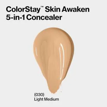 Revlon ColorStay Skin Awaken 5-in-1 Concealer, Lightweight, Creamy Longlasting Face Makeup with Caff...