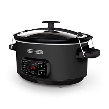 BLACK+DECKER 7-Quart Slow Cooker with Chalkboard Surface for Family Fun