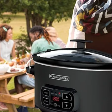 BLACK+DECKER 7-Quart Chalkboard Slow Cooker for Families