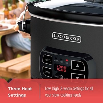 BLACK+DECKER 7-Quart Chalkboard Slow Cooker for Families