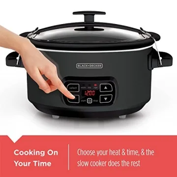 BLACK+DECKER 7-Quart Chalkboard Slow Cooker for Families