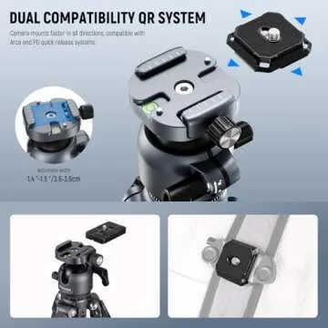 NEEWER LITETRIP LT38 61" Lightweight Travel Tripod