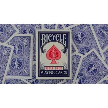 2 Decks Bicycle Rider Back 808 Standard Poker Playing Cards Red & Blue