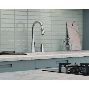 Moen 7871 High Arc Kitchen Faucet with Power Boost