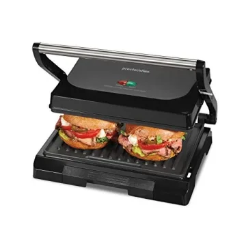 Proctor Silex Panini Press & Grill - 1000W, Nonstick, Easy Clean
