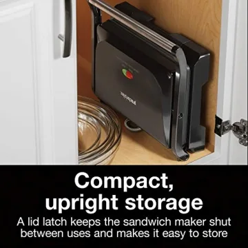 Proctor Silex 1000W Panini Press Grill Nonstick Easy Clean