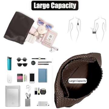 2025 Woven Leather Tote Bag for Everyday Elegance