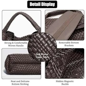 2025 Woven Leather Tote Bag for Everyday Elegance