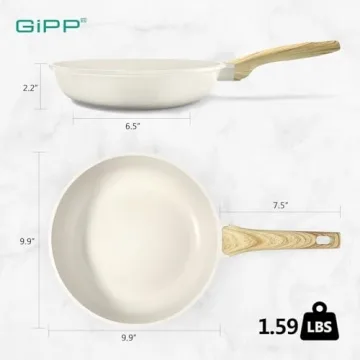 GiPP Nonstick 9.5" Frying Pan for Effortless Cooking