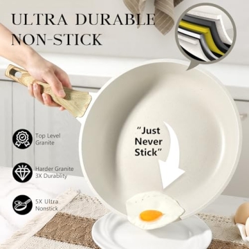 GiPP Nonstick 9.5" Frying Pan for Effortless Cooking