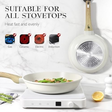 GiPP Nonstick 9.5" Frying Pan for Effortless Cooking