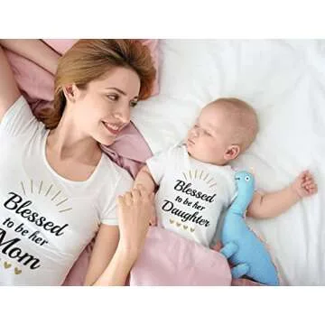 Tstars Blessed To Be Her Mom Matching Outfits for Moms