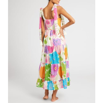 Elegant Flowy Summer Maxi Dress for Women 2024