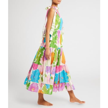 Elegant Flowy Summer Maxi Dress for Women 2024