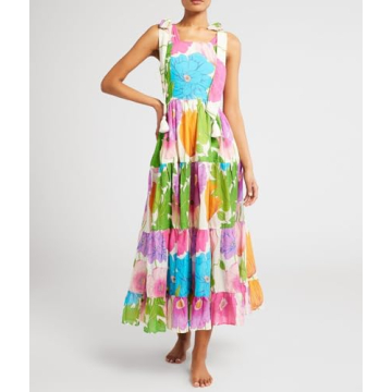 Elegant Flowy Summer Maxi Dress for Women 2024