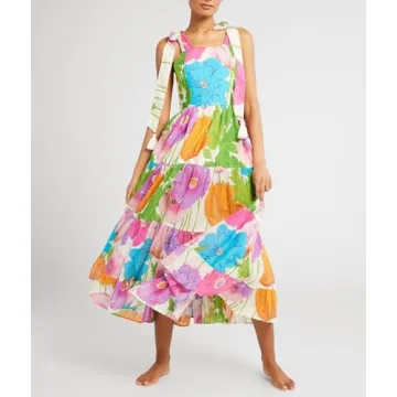 Elegant Flowy Summer Maxi Dress for Women 2024