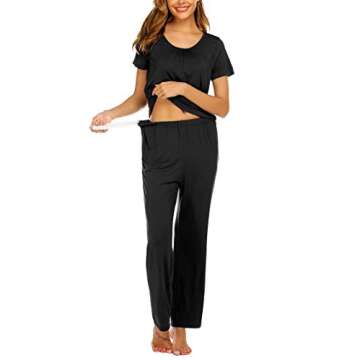 Ekouaer Maternity Nursing Pajamas for Expectant Mothers