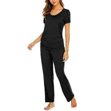 Ekouaer Maternity Nursing Pajamas for Expectant Mothers