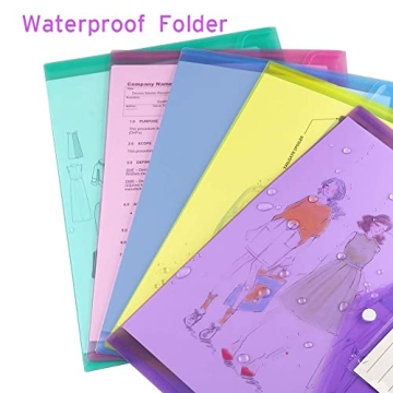 Colorful Sooez 12 Pack Folders for Document Organization