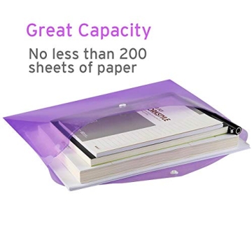 Colorful Sooez 12 Pack Folders for Document Organization