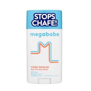 Megababe Thigh Rescue Anti-Chafe Stick 2.12oz - 2 Pack | Soothe & Protect