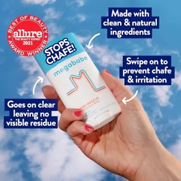 Megababe Thigh Rescue Anti-Chafe Stick 2 Pack | Prevent Chafing