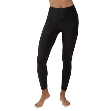 Yogalicious High Waist Soft Leggings with Pockets - Black