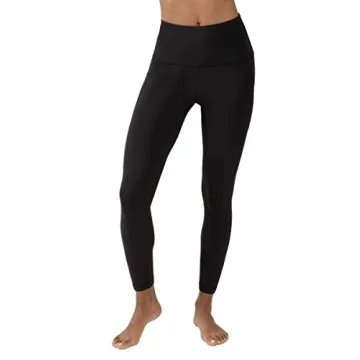 Yogalicious High Waist Soft Leggings with Pockets - Black