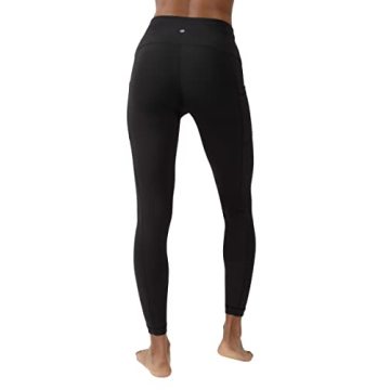 Yogalicious High Waist Soft Leggings with Pockets - Black