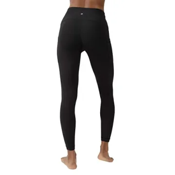 Yogalicious High Waist Soft Leggings with Pockets - Black