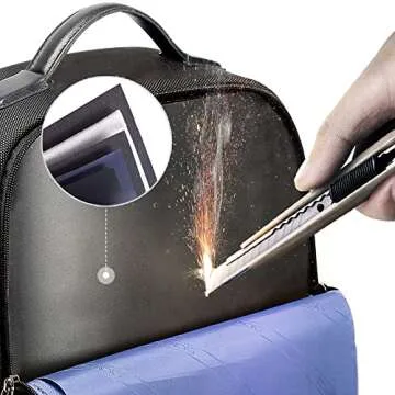 BOPAI Anti-Theft Executive Business Professional Backpack Men 15.6 Inch Laptop with Bottle Holder USB Charging Travel Work Multi Functional Office Computer Smart Rucksack Exclusive in Black Waterproof