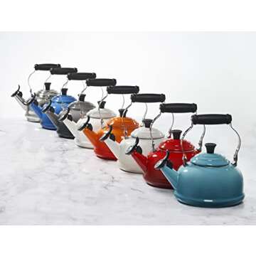 Le Creuset Whistling Tea Kettle 1.7 qt in Oyster Color