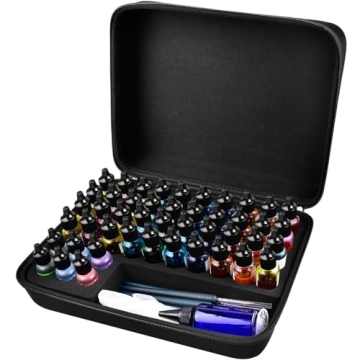 Alcohol Ink Storage Organizer Case Container for 46 Bottles of 0.5 Ounce Alcohol Ink Supplies Sets &...