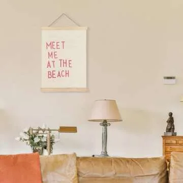 LUVADIAN Beach Wall Decor - Pink Coastal Aesthetic Art