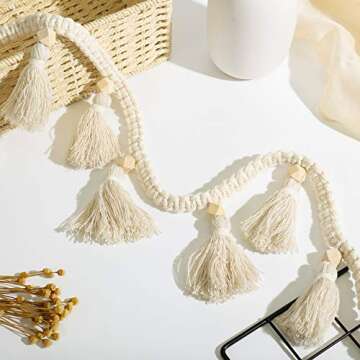 Elevate Your Decor with Tatuo Macrame Tassel Garland