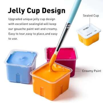 Miya Himi Gouache Paint Set - 18 Colors, Vibrant & Non-Toxic